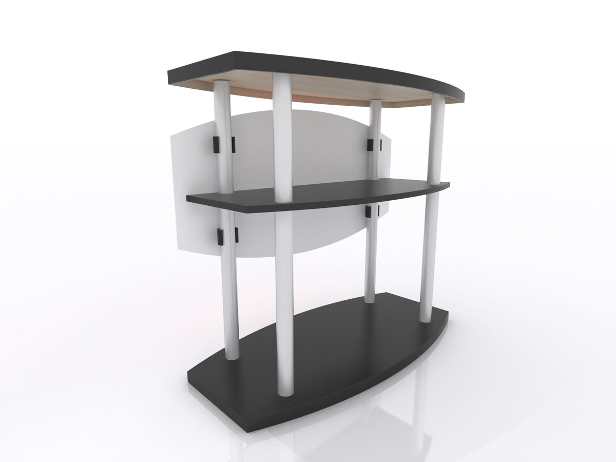 SYM-411 Portable Counter w/ Shelves